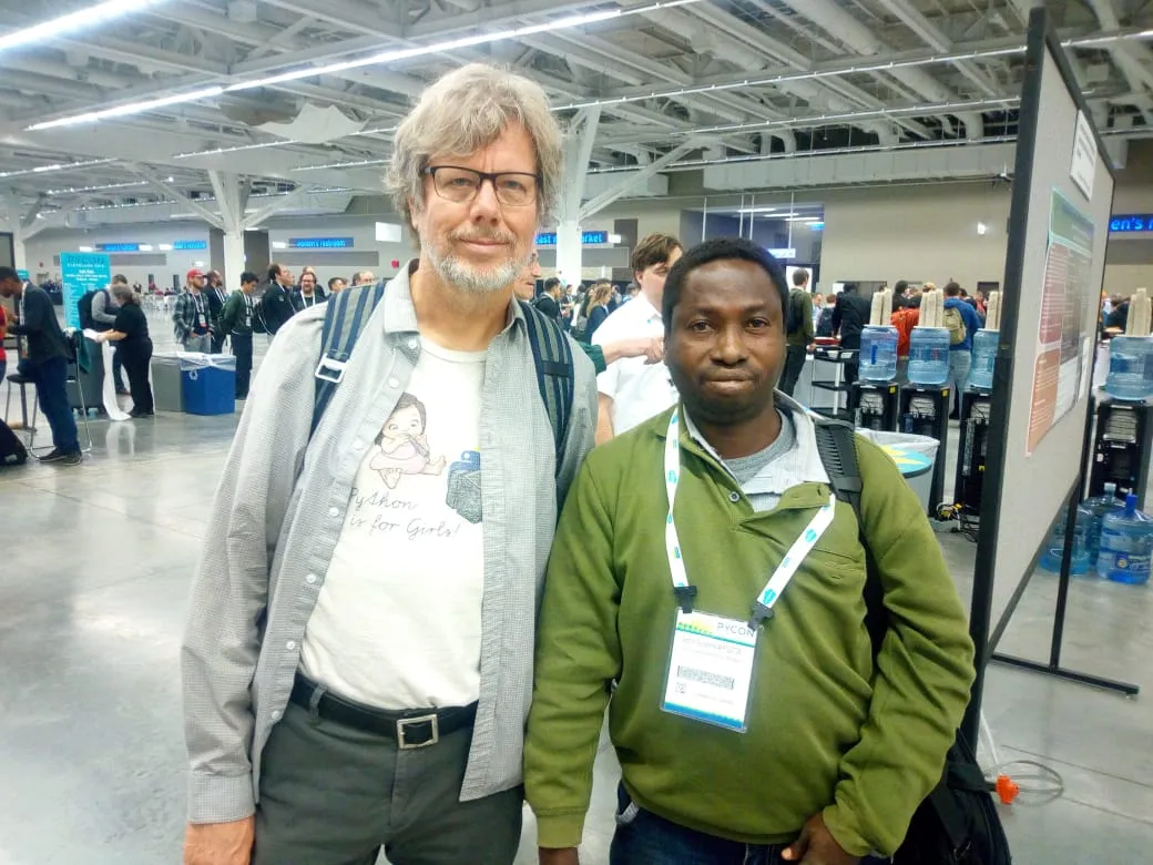 Prof. Akpojotor with Guido van Rossum, the creator of Python